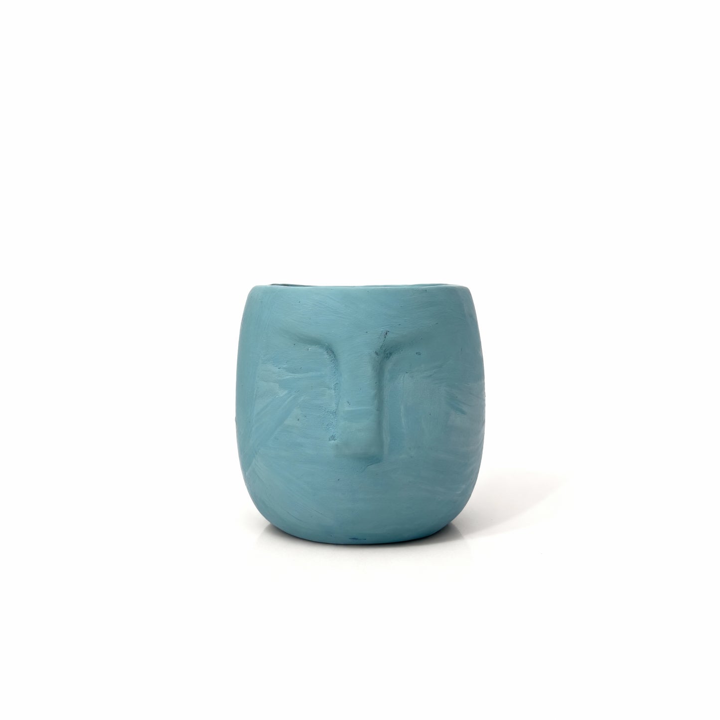 Minimal Face Terracotta Pot