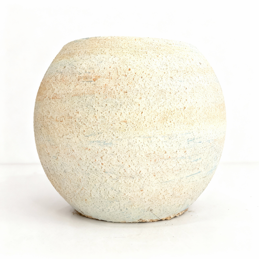 Rustic Textured Terracotta Pot – Natural Sand (12 cm)