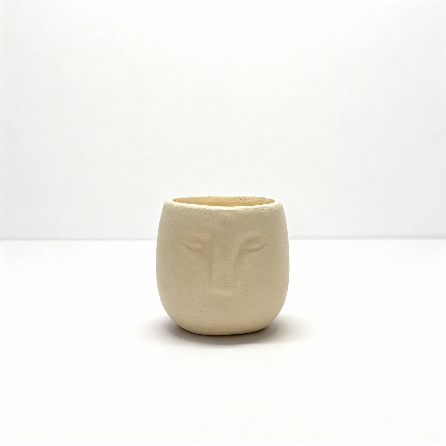 Minimal Face Terracotta Pot