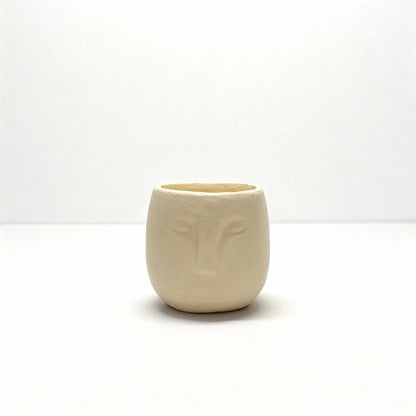 Minimal Face Terracotta Pot