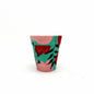 Bold Artistic Terracotta Pot – Pink & Teal (10 cm)